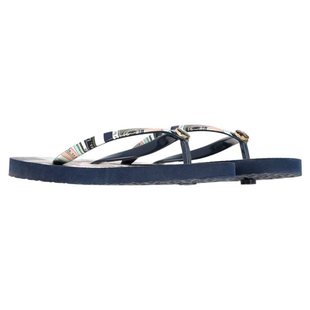 Tory Burch Printed Flip Flops in Multicolor Rubber - Picture 4 of 6